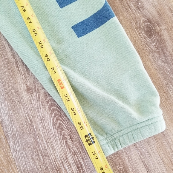 Aviator Nation 2 Sweatpants Jogger NWT Sage Rainbow Graphic Logo Drawstring XS - Picture 9 of 12